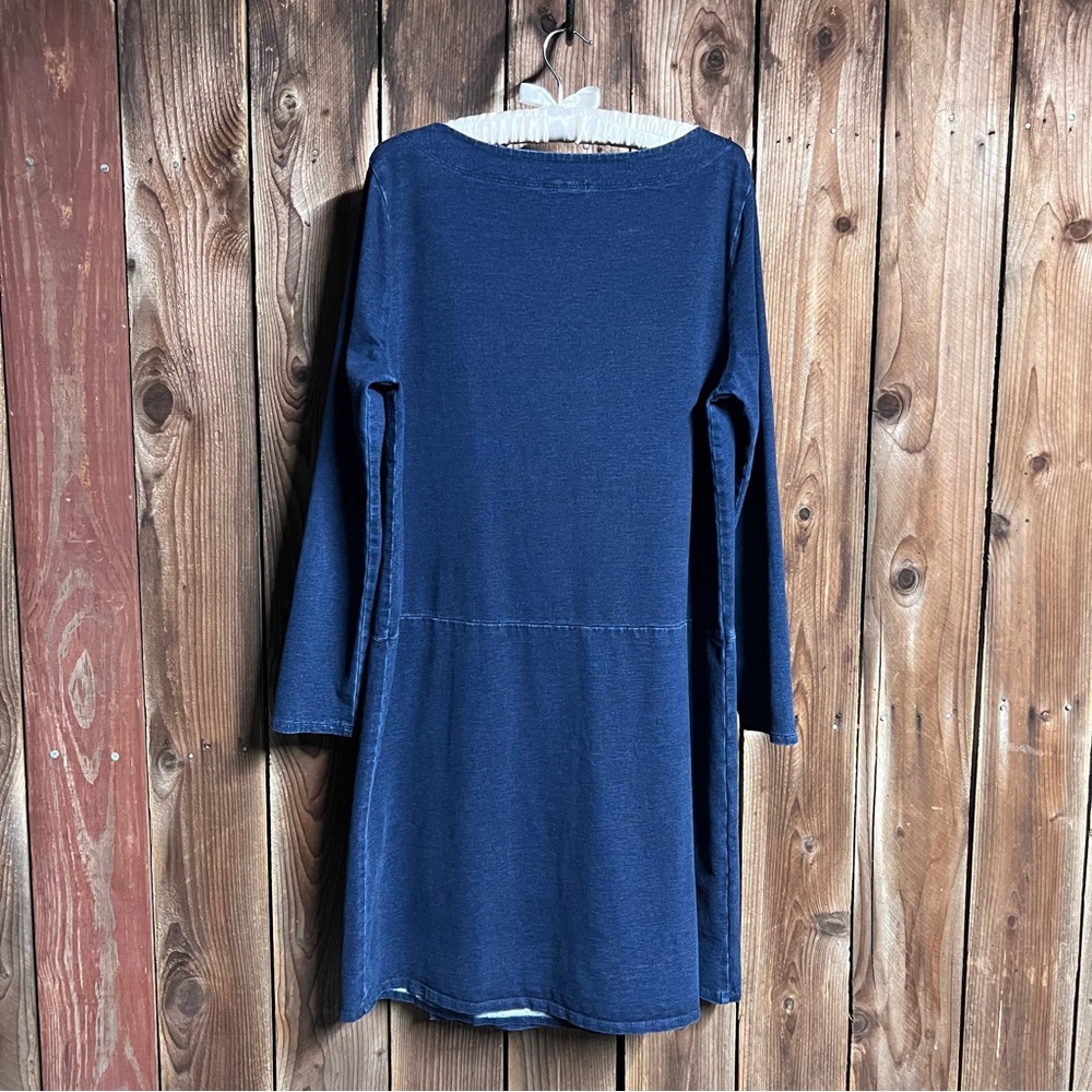 J.Jill Indigo Navy Blue Denim Look
PureJill Classic Faux Wrap Skirt Dress Sz L - Picture 11 of 13